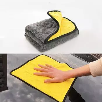 40x40 см Полотенце для мытья автомобиля из микрофибры 800GSM Супер впитывающие быстросохнущие полотенца из кораллового флиса Ультра-мягкая салфетка для автоматической чистки
