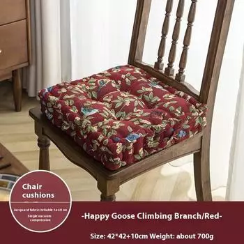 40x40x10 см Обеденные стулья Подушки для кухонных стульев Мягкий теплый пол Детский уголок для чтения Удобная квадратная подушка для сиденья 40x40 cm14.7x15.7inch красный