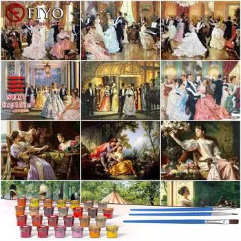 40x50 см картина по номерам рисунок DIY рисунок на холсте ручная роспись танцующая девушка картина украшение дома искусство подарок 40x50cm NOframe