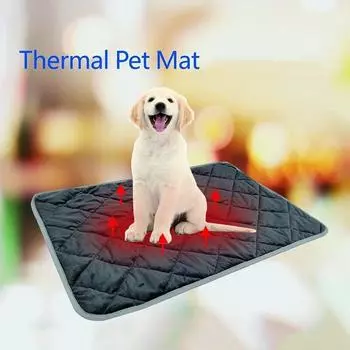 40x50 см зимняя подушка для домашних животных утолщенная теплая подушка для сна для кошек и собак противоскользящая мягкая термоподушка для домашних животных 40X50CM кофейный