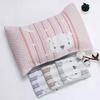 40x58 см трехслойная марлевая наволочка прямоугольная наволочка корейская наволочка для детей жёлтый