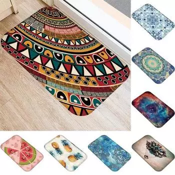 40x60 см фланелевый нескользящий водопоглощающий ковер с цветком арбуза, коврик для ванной комнаты