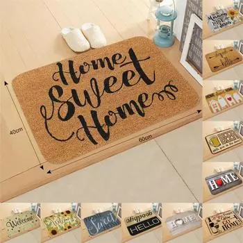 40x60 см коврик для ванной комнаты и кухни с надписью Welcome Sweet Home, коврик для входной двери, противоскользящие коврики для гостиной 40cmx60cm