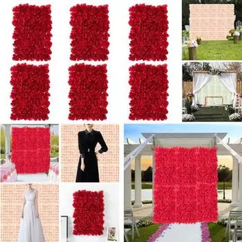 40x60 см красивая искусственная цветочная стена, не засохшая, подарок, ландшафтный дизайн шампанского