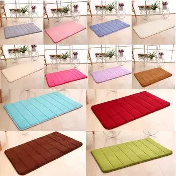 40X60CM медленно растущая пена с эффектом памяти, противоскользящий коврик для ванной комнаты, утолщенный ковер для кухни, спальни, душа 40X60CM серебряный серый