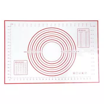 40x60cm Silicone Baking Mat NonSlip Baking Pad Dough Rolling Mat Pastry Cooking Tool(Red ) красный