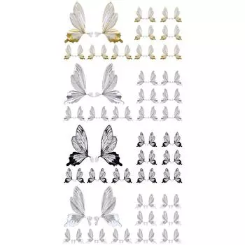 40x упаковочная бумага в виде бабочек и цветов своими руками, цветочная упаковочная бумага для Дня святого Валентина, Дня благодарения, дома, свадьбы, Дня матери белый