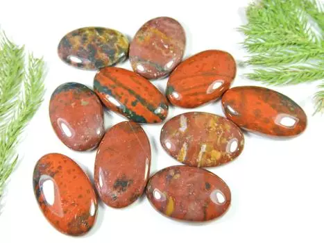 412Cts. Natural Bloodstone Handmade Oval Cabochon Loose Gemstone 10Pcs Lot RQ-786