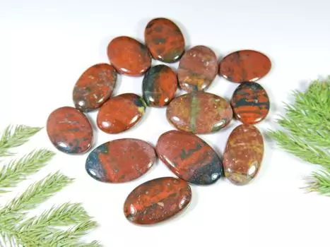 415Cts. Натуральный кровавик ручной работы овальный кабошон россыпью драгоценный камень 14 шт лот RQ-783