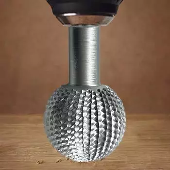 41,2 мм Extreme Sphere Rotary Burr Carbide Burr Шарообразная вращающаяся фреза Шлифовальная головка для резьбы по дереву Шарообразная шлифовальная головка Gouge серебряный
