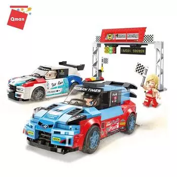 4202 Qman City Technic Racing Car Building Blocks Bricks Children s Present Model Car Set Blocks Bricks Boys Gift