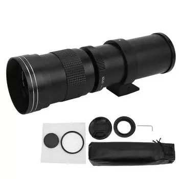 420-800 мм F8.3-16 EF крепление ручной зум-объектив с адаптерным кольцом фильтр салфетка для объектива камеры EOS