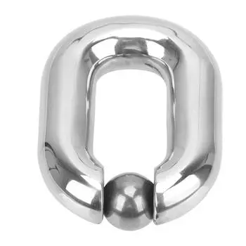 420 г Мужской сверхмощный шарик для мошонки, носилки, секс-игрушки для взрослых, металлический пенис, бондаж, кольцо на член, кольца из нержавеющей стали для пениса, задержка эякуляции