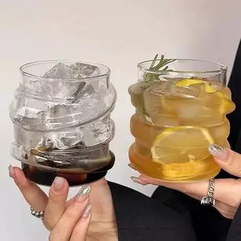 420 мл стеклянная кружка нестандартная для напитков молоко чай пить вода кружки дизайнерская кружка для кофе термостойкая NordicTumbler посуда стекло 420ml