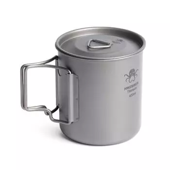 420 мл титановая кружка со складными ручками легкая кружка для воды для походов кемпинга рыбалки 420ml