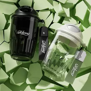 420 мл Тритановая кофейная кружка без содержания BPA дорожная кофейная кружка с ручкой прозрачная герметичная чашка для воды портативная бутылка для воды для подарков 420ML