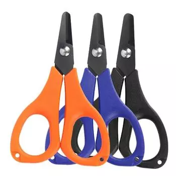 420 нержавеющая сталь черный титан мини-ножницы для лески с круглой головкой для рыбалки нахлыстом на открытом воздухе аксессуары для рыбалки чёрный