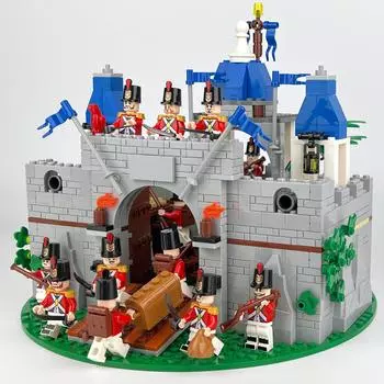 42162 Средневековый рыцарь, замок, солдат, персонаж, строительные блоки, детские игрушки