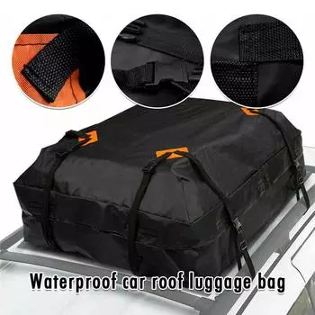 425 л автомобильная сумка для багажника на крышу автомобиля, водонепроницаемая сумка большой емкости для путешествий, кемпинга, хранения багажа, сумки для переноски грузов, нескользящий коврик