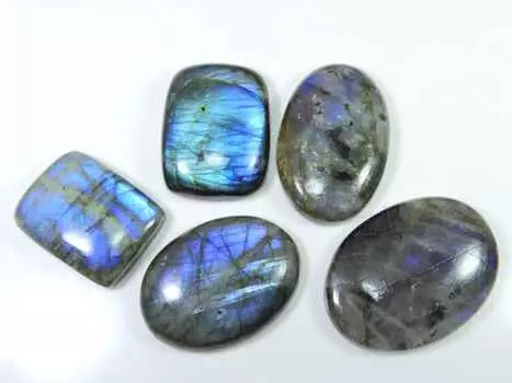 425Cts. Натуральный лабрадорит Bluefire Mix россыпью драгоценных камней 07 шт. Лот 30-45 мм LL-727