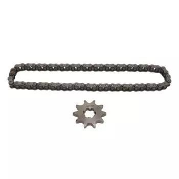 428 10T Звездочка, 17 мм, сталь. 428 60-звеньевая цепь для внедорожного картинга ATV объемом 50 куб.см — 250 куб.см.