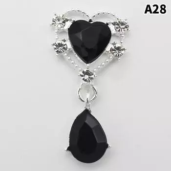 42*22 мм металлическая акриловая брошь с застежкой для свадебного украшения, ювелирные изделия своими руками