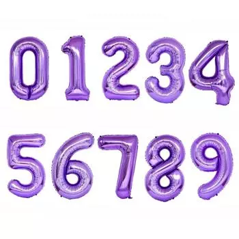 42-дюймовая цифра 0-9, цветная большая цифра 1, цифровая для украшения празднования дня рождения, поставки, фольгированная цифра для годовщины свадьбы One Size