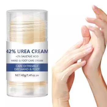 42% мочевина для ног от сухих потрескавшихся пяток, 42% мочевина увлажняющий стик для ног от сухих потрескавшихся пяток Увлажняющий крем для ног и рук One Size белый