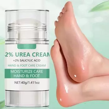 42% мочевины для ног от сухих потрескавшихся пяток, 42% мочевины увлажняющий карандаш для ног от сухих потрескавшихся пяток увлажняющий крем для ног и рук 40 г One Size белый