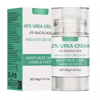 42% мочевины для ног от сухих потрескавшихся пяток 42% мочевины увлажняющий карандаш для ног от сухих потрескавшихся пяток увлажняющий крем для ног и рук 40 г белый