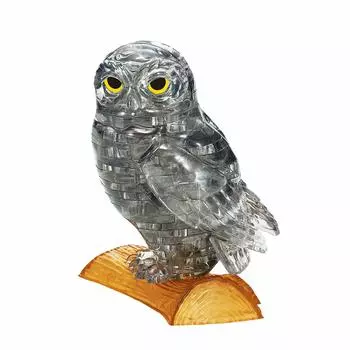 42 piece crystal puzzle Owl Black