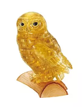 42 piece crystal puzzle Owl Gold