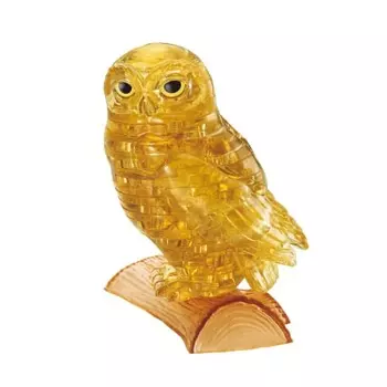 42 piece crystal puzzle Owl Gold