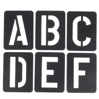 42 шт., буква, номер, символ, ремесло, полый трафарет, штамповка, тиснение, шаблон