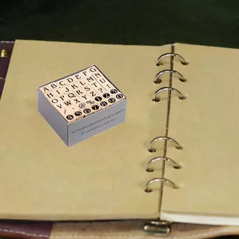 42 шт. Деревянные штампы Художественные ремесла Ручная работа Легкий ретро-дизайн Креативный резиновый Style E