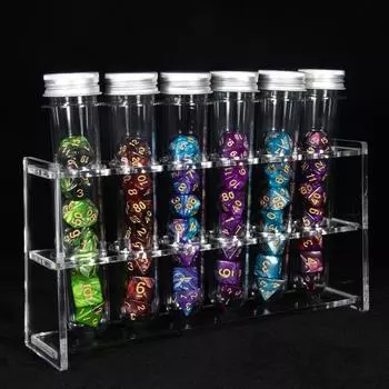 42 шт. двухцветных многогранных игральных костей с трубкой для настольной игры DND TRPG RPG Cthulhu COC Running Team DND Dice Set