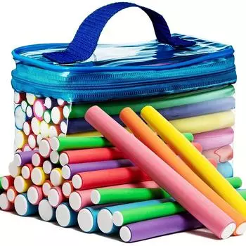 42 шт./компл. гибкие щипцы для завивки волос, гибкие стержни для завивки волос, набор бигуди для волос, бигуди из пенопласта, бигуди для волос «сделай сам», без нагрева, стержни для волос, ролики для коротких, длинных волос 42pcs/set