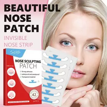 42 шт./компл. уменьшающиеся наклейки на крылья носа невидимая красота нежные антипригарные не раздражающие Laye U5O2 42pcs-One size