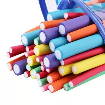 42 шт./лот, без нагрева, щипцы для завивки волос, мягкая губка, щипцы для завивки волос, валик из пены, инструмент для завивки локонов, инструменты для самостоятельной укладки волос, парикмахерские инструменты