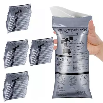 42 шт. многофункциональный портативный туалет одноразовая моча унисекс жидкая унция аварийный одноразовый мешок для мочи землетрясение уход чрезвычайная ситуация предотвращение стихийных бедствий