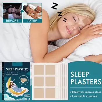 42 шт. пластыри для сна для мужчин и женщин, полностью натуральные пластыри для глубокого сна, улучшающие сон, бессонницу, кондиционирующий пластырь 42pcs