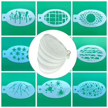 42 шт. трафареты для рисования, легко моющиеся шаблоны для Хэллоуина, школы, Рождества