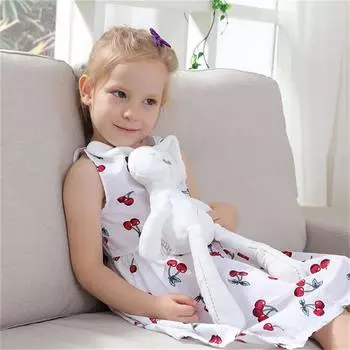 42 см милый мультяшный кролик с длинными ушами кукла детские мягкие плюшевые игрушки для детей кролик спящий приятель дети плюшевые игрушки животные белый