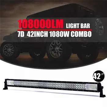42inches LED light bar 1080W Led Work Light 198LED 12v 24v Spot Flood Combo LED Bar Offroad for Truck 4x4 4WD ATV Barra
