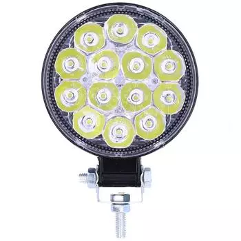 42W 14LED рабочий свет 6000K 3000LM круглые прожекторы IP67 водонепроницаемый универсальный для автомобиля мотоцикла