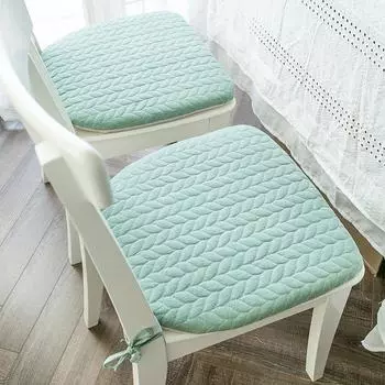 42X40 см хлопково-льняная подушка, нескользящий офисный стул, мягкий коврик, коврик для домашнего автомобильного сиденья, простая подкова, домашний коврик для обеденного стула, декор