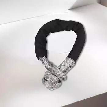 43000lbs Soft Shackle Synthetic Rope with Extra Sleeve Synthetic Soft Shackle Car Trailer Pull Rope for Truck Vehicle Recovery оранжевый