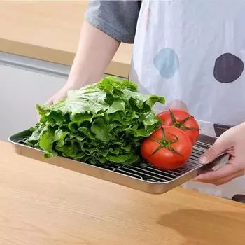 430 нержавеющая сталь духовка специальная решетка для гриля слив масла многоцелевая тарелка противень для торта формы для выпечки противень для хлеба