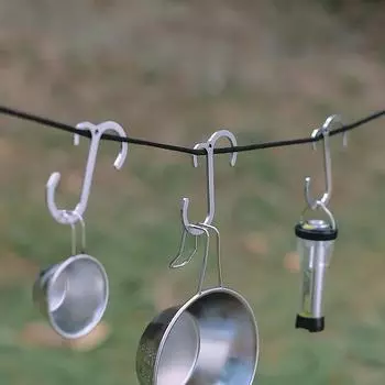 430 нержавеющая сталь крючок S крючок противоскользящая вешалка многоцелевая посуда для пикника вешалка для столовых приборов аксессуары для кемпинга