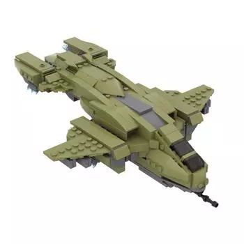 432 шт. MOC-72129 Строительные блоки Halo UNSC для детей Сделай сам Сборная модель Кирпич Развивающие игрушки Рождественские подарки